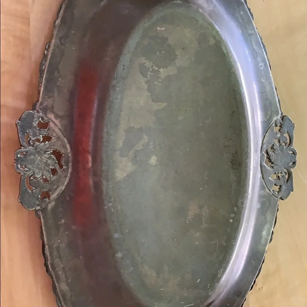 Antique Small Metal Tray